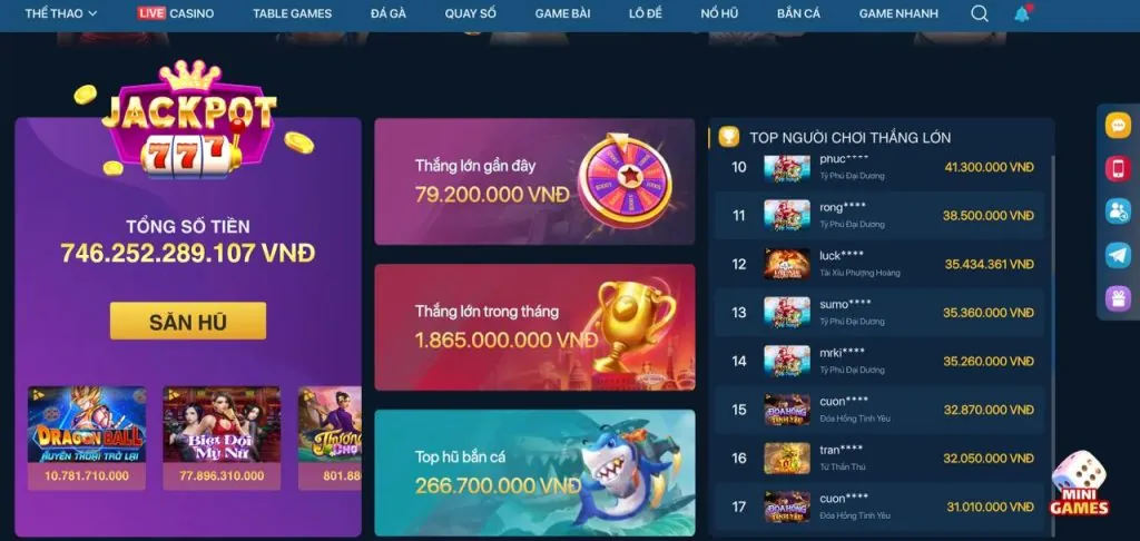 Cá cược trực tiếp tại 789vg